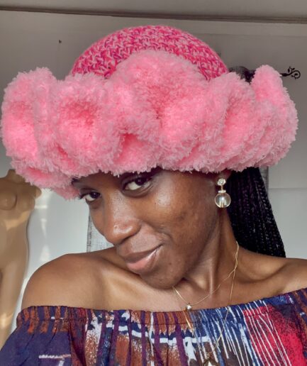 Fur Ruffled Bucket Hat