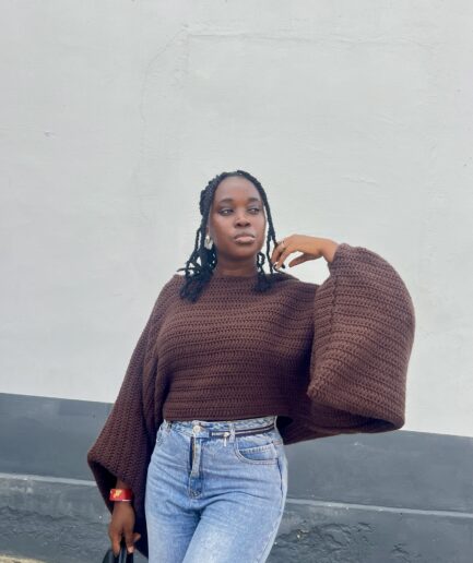 The hooded cape top