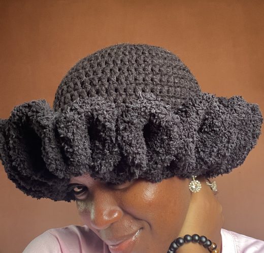 Fur Ruffled Bucket Hat